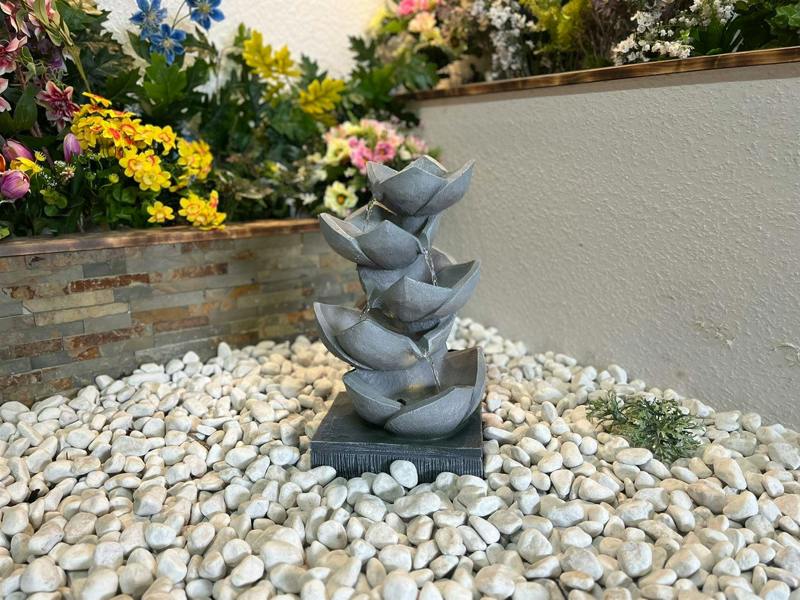 Tranquillity Water Features Lotus Leaf Contemporary Water Feature