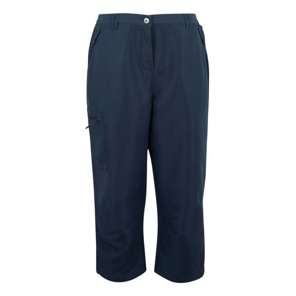 Regatta Womens/Ladies Chaska III Walking Capri Cropped Trousers - Navy - 