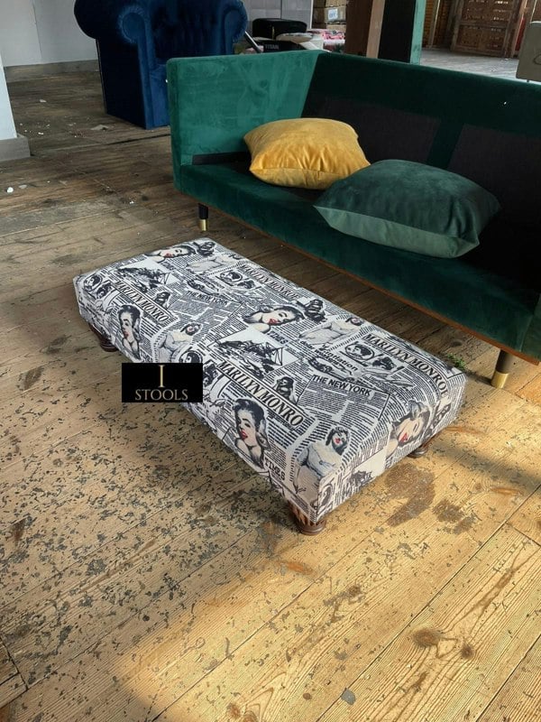 ISTOOLS Marilyn Monroe printed fabric  Footstool Bench