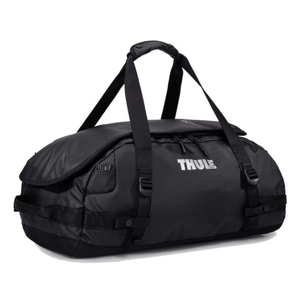Thule Chasm 40L Duffel Bag Black Travel Gym Luggage Backpack Recycled