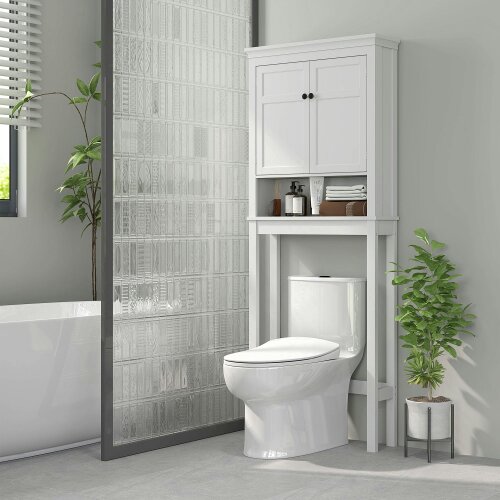Wyld Haus Nivele Over Toilet And Appliance Storage Cabinet In White