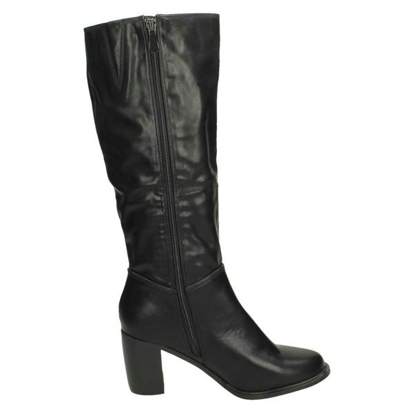 Spot On Ladies Spot On Knee High Heeled Boots