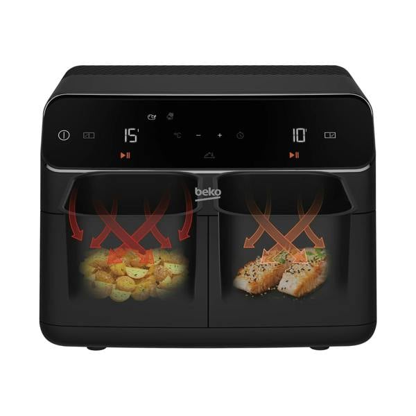 BEKO ExpertFry FRL5387B Dual Zone Air Fryer 8.5L Black