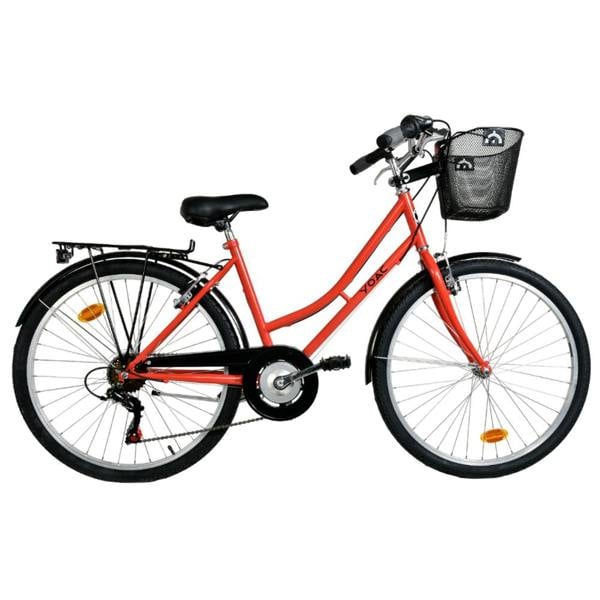 YOAC 01 Trekker Ladies Heritage Bike, 26in Wheel - Red