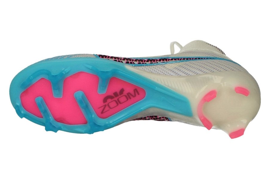 Nike Zoom Superfly 9 Elite FG Mens Football Boots Dj4977  146 - White Baltic Blue Pink Blast 146 - Photo 4