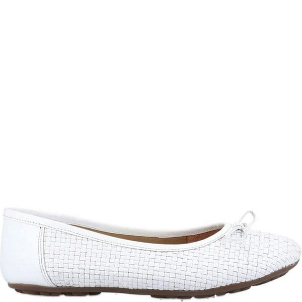 Hush Puppies Womens/Ladies Ballerina Leather Pumps - White