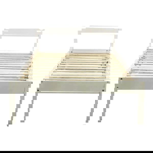 Kudlhome Jinsen Single Bed Frame, White