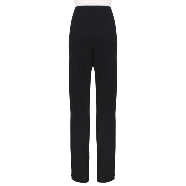 Emilio Pucci black wide straight leg trousers