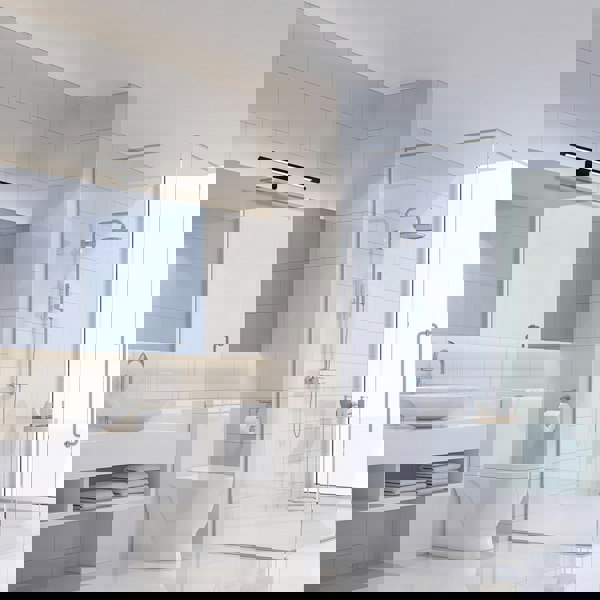 Milagro Shine Black LED 12W Wall Lamp Stylish Matt Black Light With IP44 Rating Perfect For Mounting Above A Bathroom Mirror