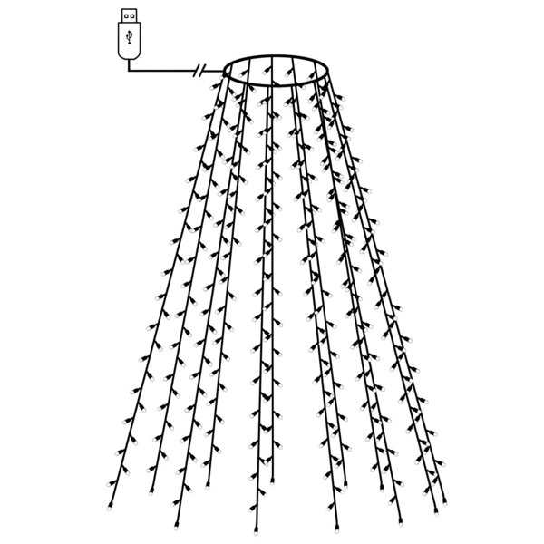 Berkfield Christmas Tree Net Lights with 150 LEDs Blue 150 cm