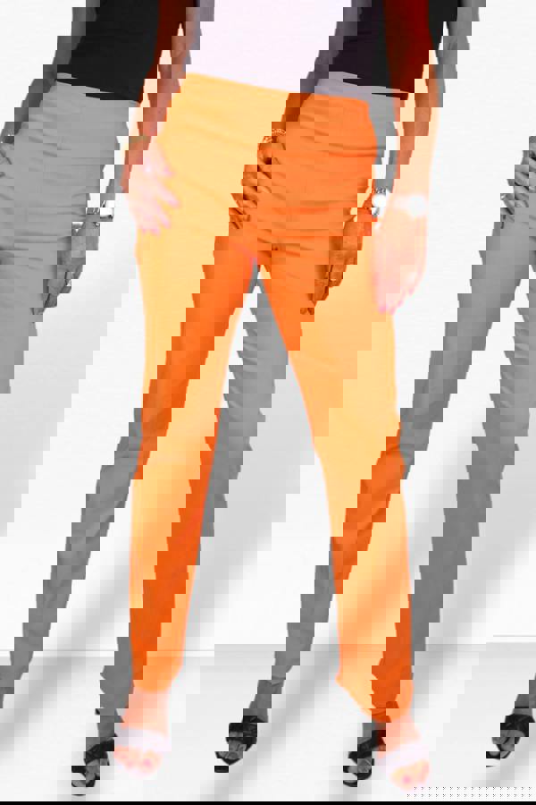 Paulo Due Women's Pull On Stretch Straight Leg Trousers