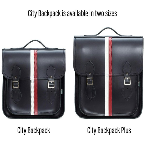 Zatchels Handmade Leather City Backpack - British Edit