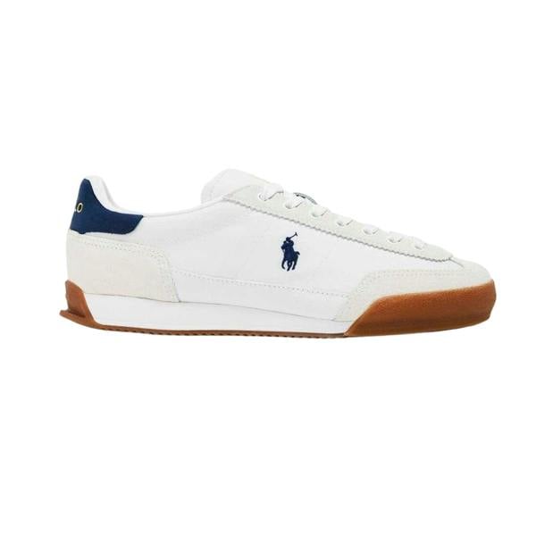 Ralph Lauren Womens/Ladies Hester Leather Trainers - White/Navy - 