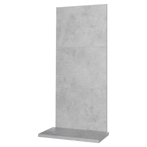 Acantha x3 Tile & Hearth Set in Concrete Effect