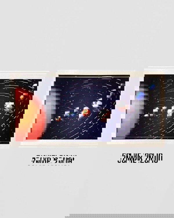 Solar System Wall Art Print, Framed Space Poster for Star Gazers