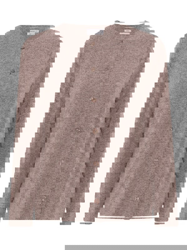 PennyPlain Long Sleeve Cardigan - Latte