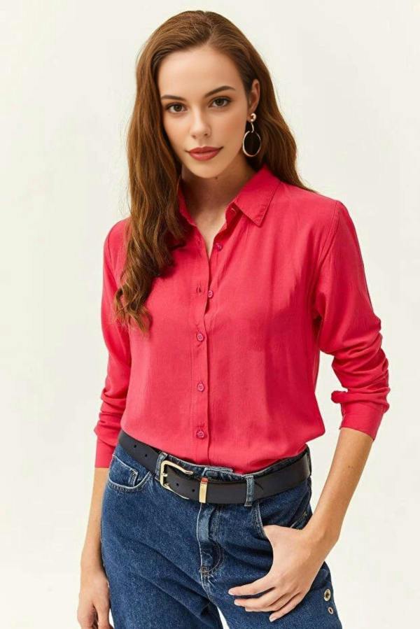 Hoxton Gal Woven Viscose Regular Fit Shirt