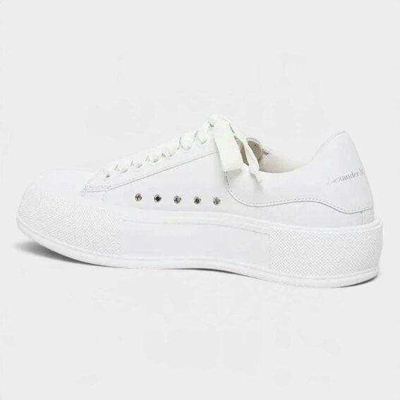 Alexander McQueen Deck Lace Plimsoll Optic White