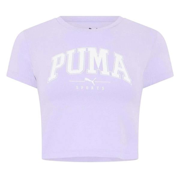 Puma Womens/Ladies Squad Cropped T-Shirt - Violet - 
