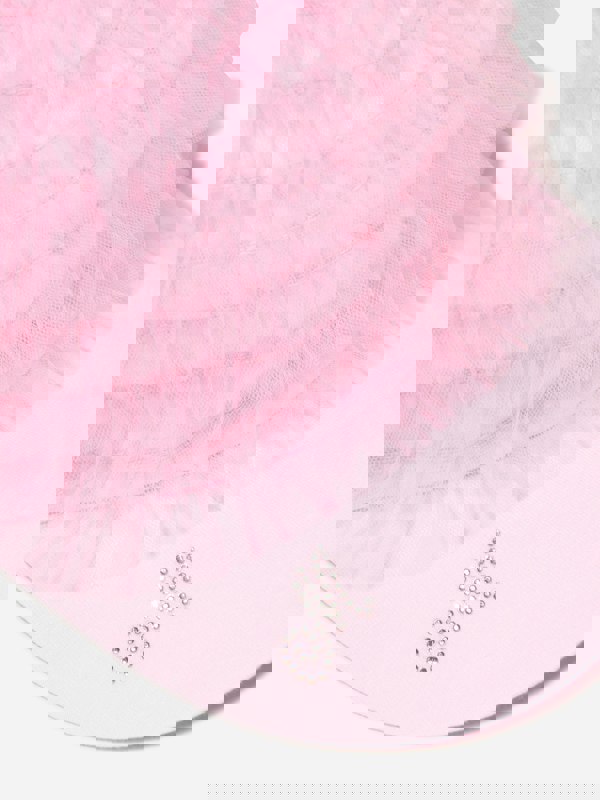 Monnalisa Girls Tulle Logo Cap