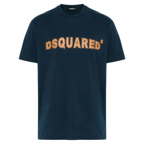 DSquared2 Mens Logo Cool Fit T-Shirt - Blue Navy - 