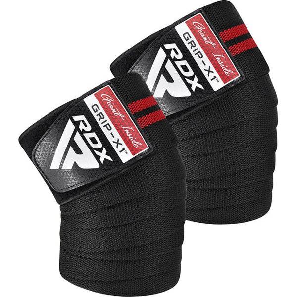 RDX Sports GYM KNEE WRAP R11 BLACK/RED