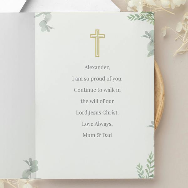 Personalised First Holy Communion Card - lifestyle shot