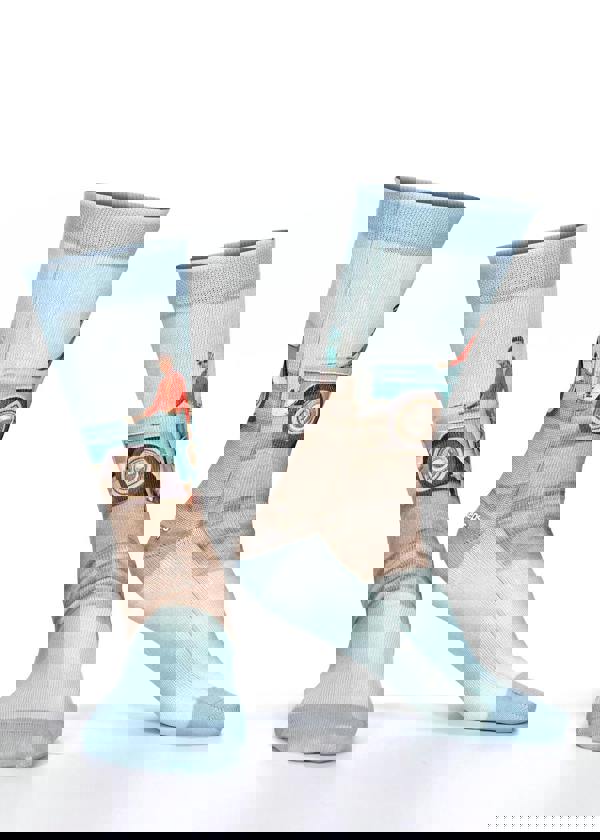 Jemsox BLUE CADILLAC Ladies Novelty Gift Socks