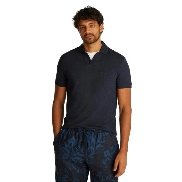 Tommy Hilfiger Mens Terry Regular Polo Shirt - Desert Sky - 