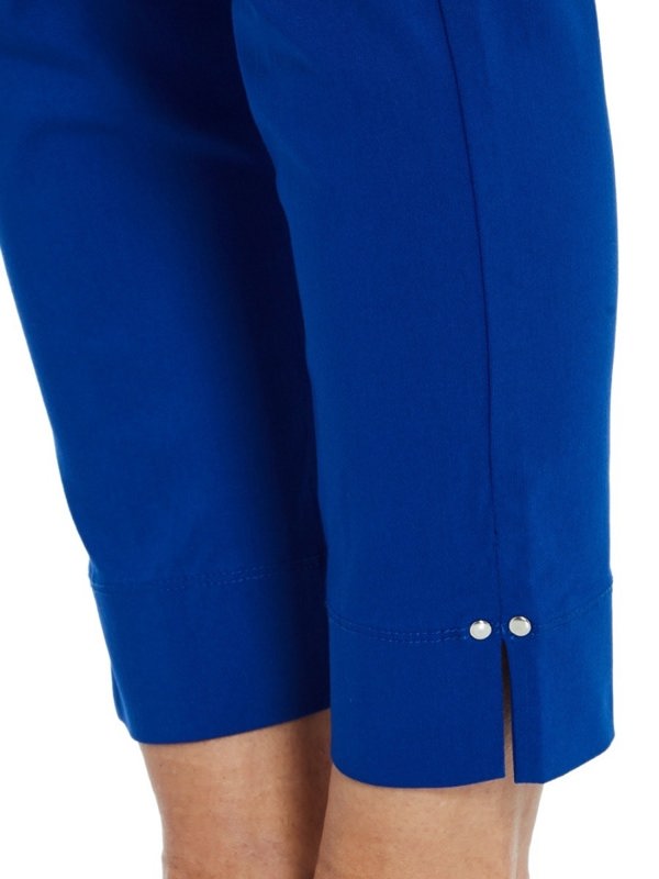 PennyPlain Cropped Bengaline Trousers - Royal