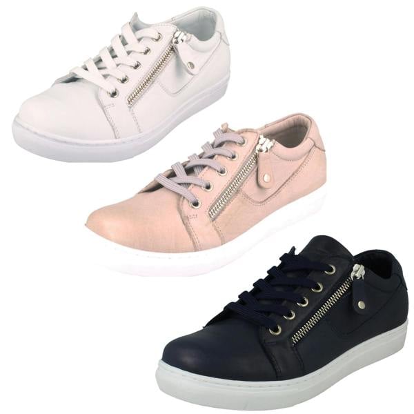 Padders Ladies Padders Casual Soft Leather Trainers Arora