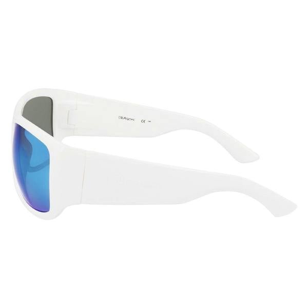Dragon CALYPSO - Shiny White with Polarized Lumalens Blue Ionized Lens