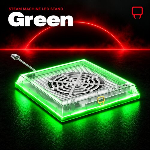 Venom Steam Machine LED Console Stand with 8 Colour RGB Lighting and Ventilated Base