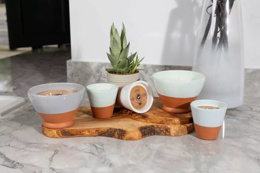 Rustic Pastel Canldes