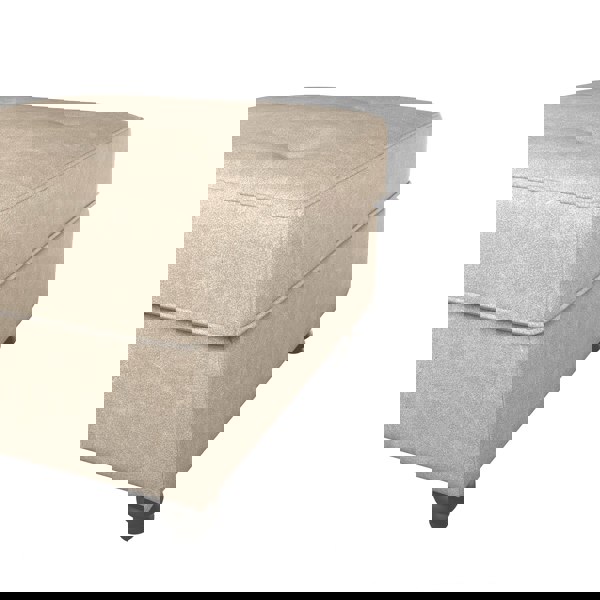 Oakland Marble Leather Footstool - 4