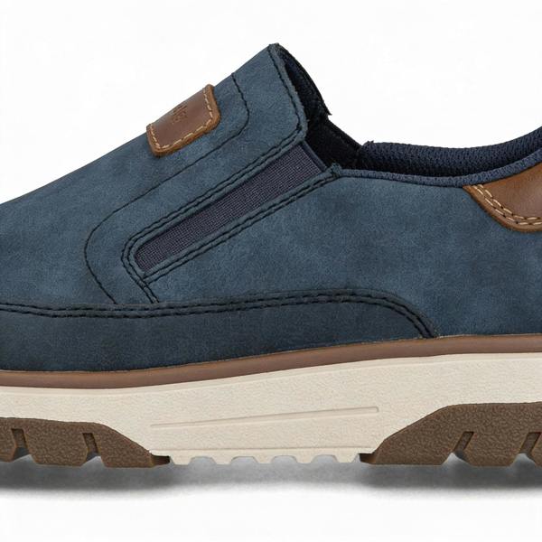 Rieker STAN Slip-On Trainers   in  Blue