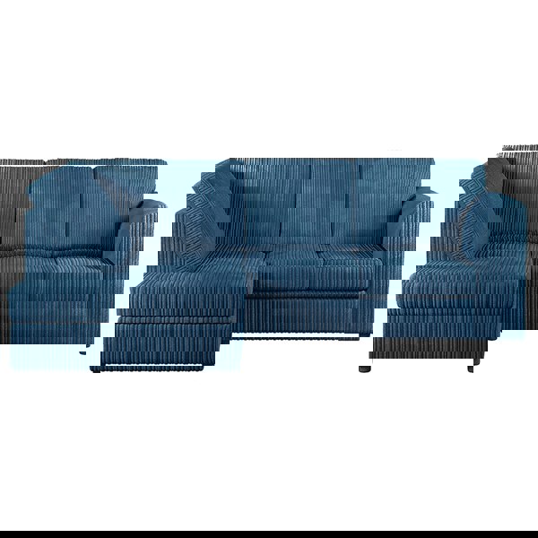 Furnishings For Less Luxor Cord Fabric 4 Seater Corner Sofa Full Back