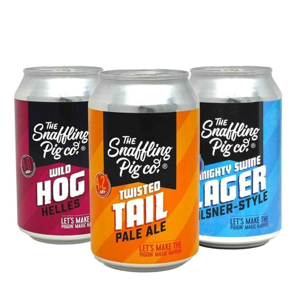 The Snaffling Pig Co Beer Cans Set - 24 Cans - 330ml