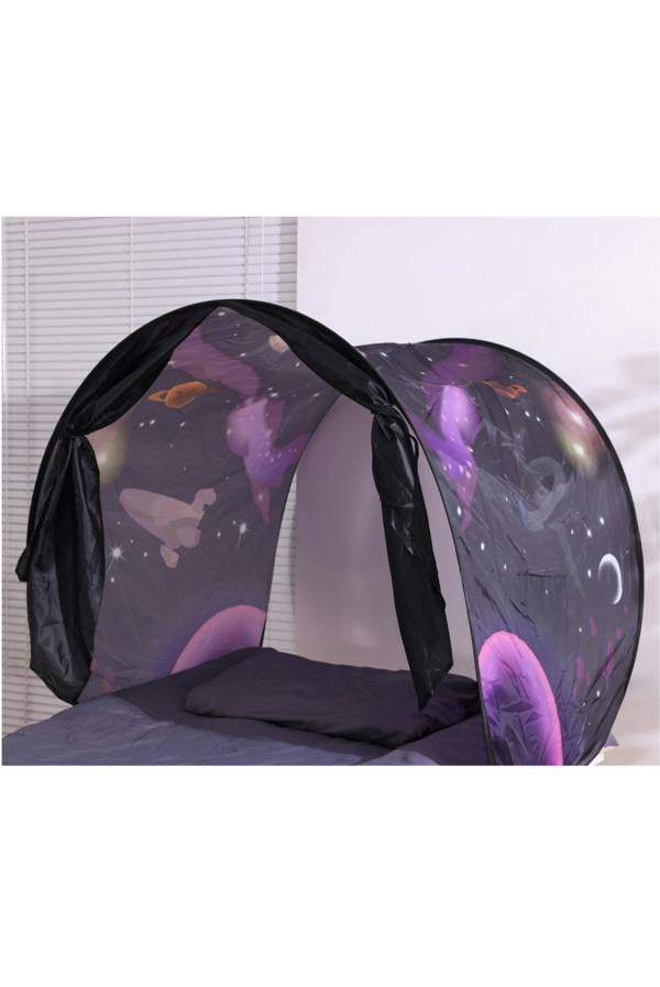 Groundlevel Children's Pop Up, Over Bed Play Tent - Dark Navy