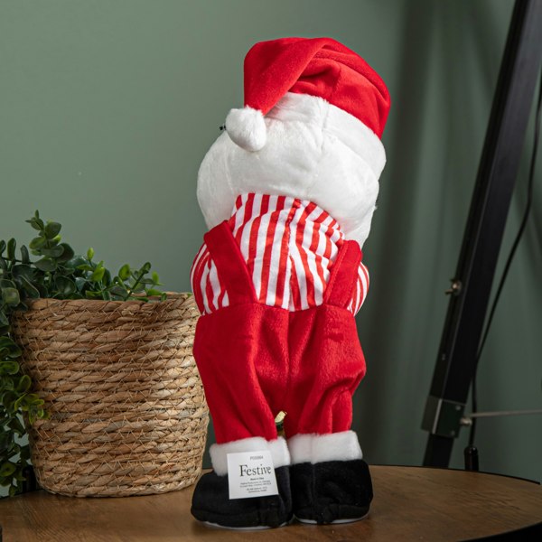 Samuel Alexander 35cm Battery Powered Animated and Singing Santa with Saxophone Decoration