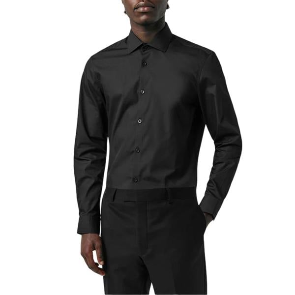 Twisted Tailor Mens Slim Formal Shirt - Black - 