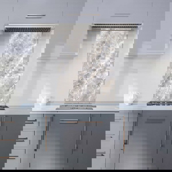 Warren Reed - Designer Polished Grey Marble Effect Kitchen Splashback