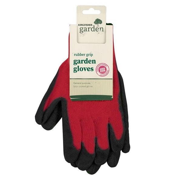 Kingfisher Large Rubber Grip Garden Gloves - One Colour