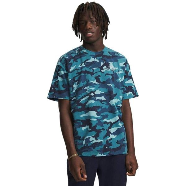 Under Armour Mens Heavyweight T-Shirt - Blue/White - 