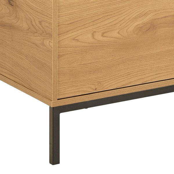 Wyld Haus Galway 140cm Wild Oak TV Unit 2 Doors 1 Drawer 1 Shelf