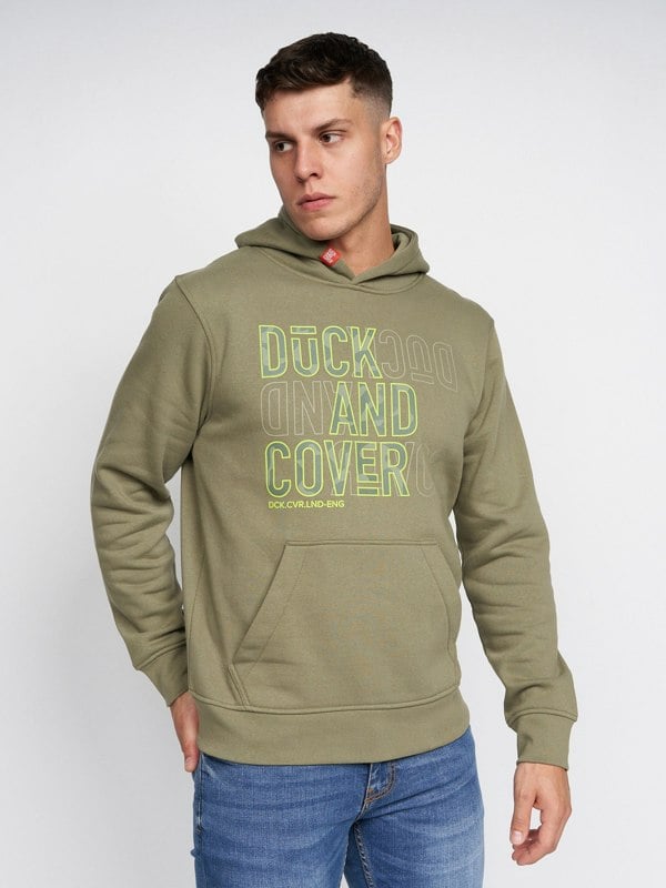 Duck and Cover Pecklar Hoodie - Olive