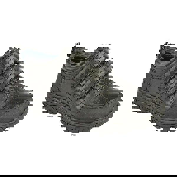 Roamers Boys Twin Touch Fastening Leather Shoe - Black