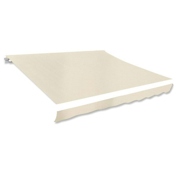 Berkfield Awning Top Sunshade Canvas Cream 3x2.5m (Frame Not Included)