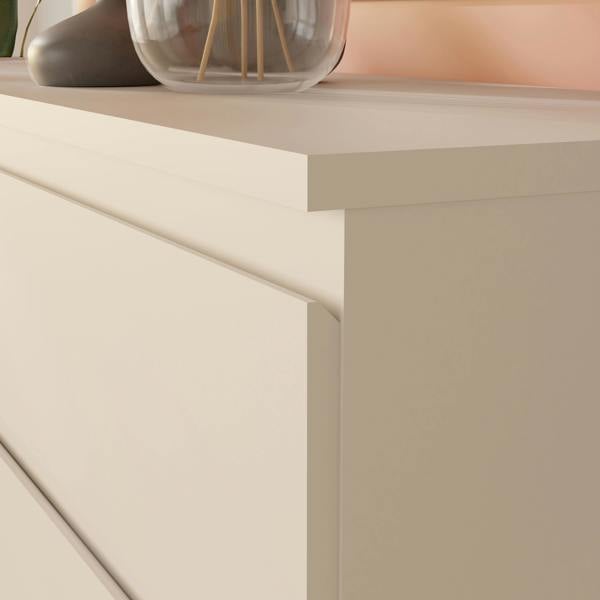 Furniture To Go Edmore 3 Drawer Bedside Chest in Light Grey