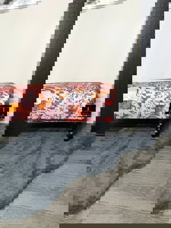 Printed multicolour Fabric Bespoke Footstool - ISTOOLS